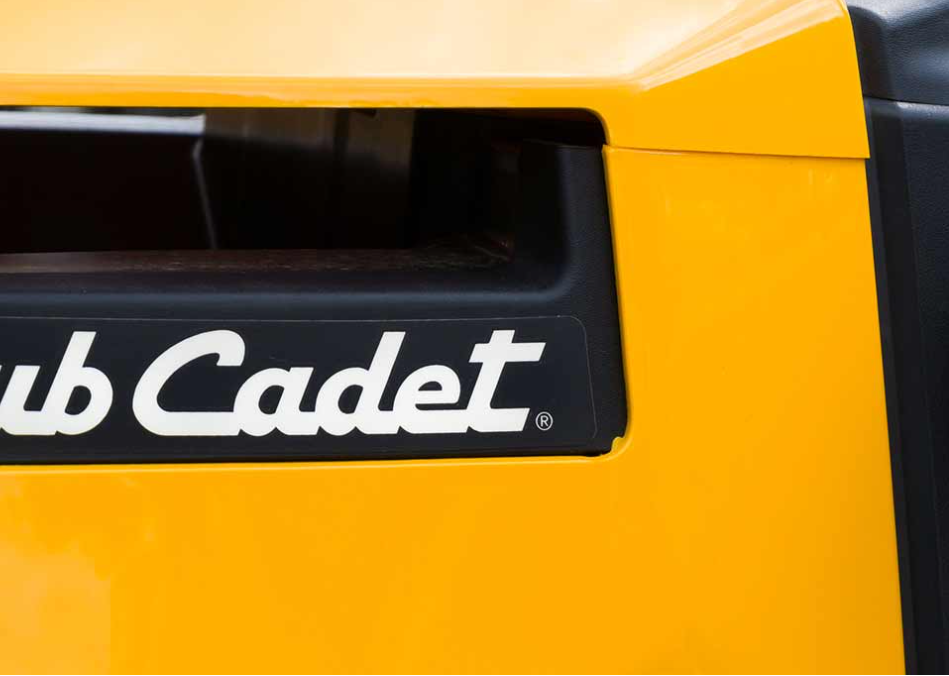 Close-up of a Kubota machine with visible branding and mechanical parts